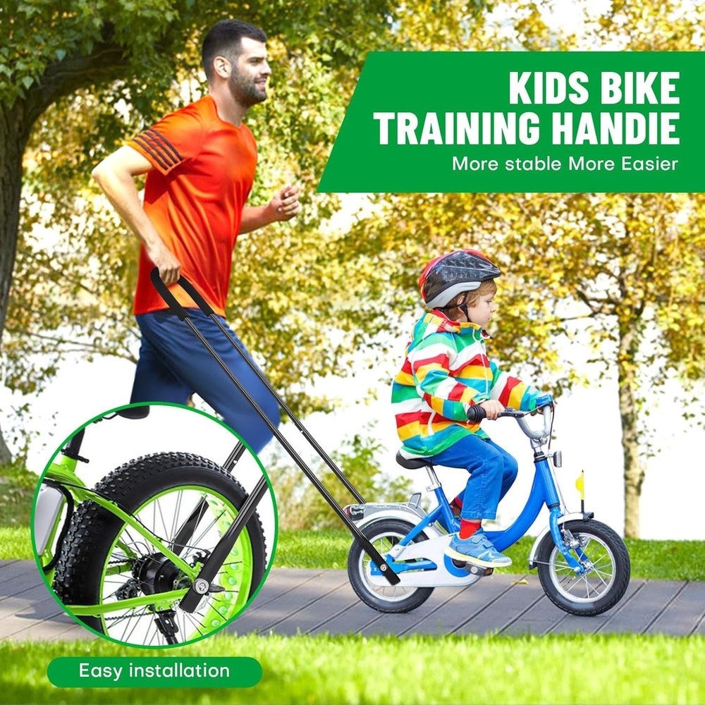 Upgrade Bike Training Handle - Extended 27"-33" Multi-Position Adjustable Chi...