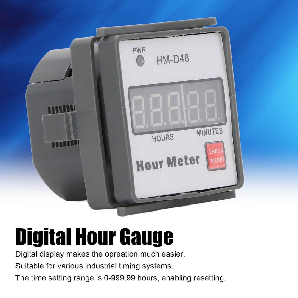 Digital Hour Meter Wide Timing Range Easy Operate For Industrial Use Premium