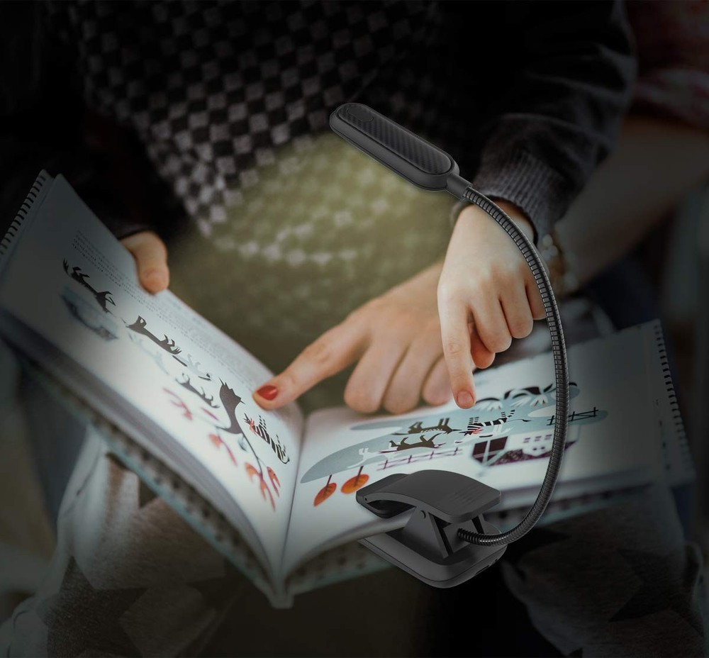Book Light Rechargeable Clip On Reading Light Dimmable Brightness Reading Lights