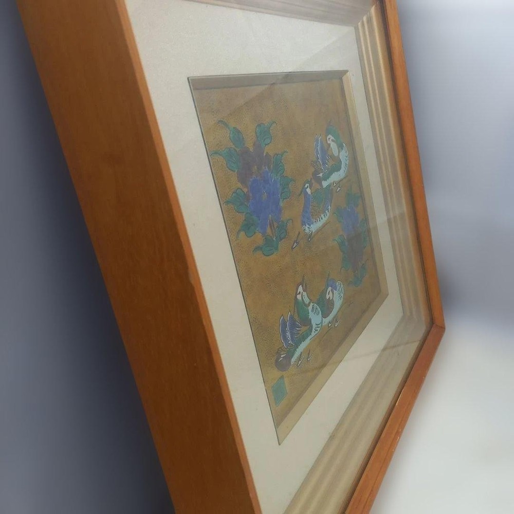 Cloisonné craft peacock and peony