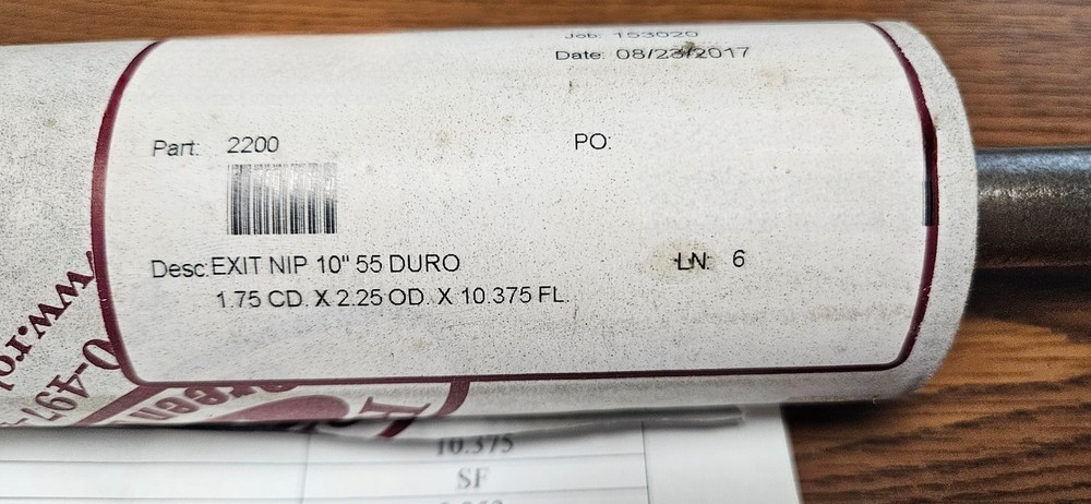 Mark Andy 2200 Exit Nip Roll ( 10" 2200 )