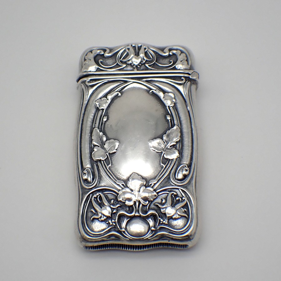 Art Nouveau Match Safe Box Gorham Sterling Silver