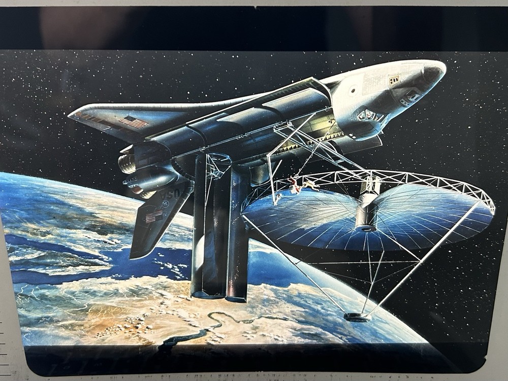 1981 NASA KSC Space Shuttle Orbiter Flight Antenna Presentation Transparency-618