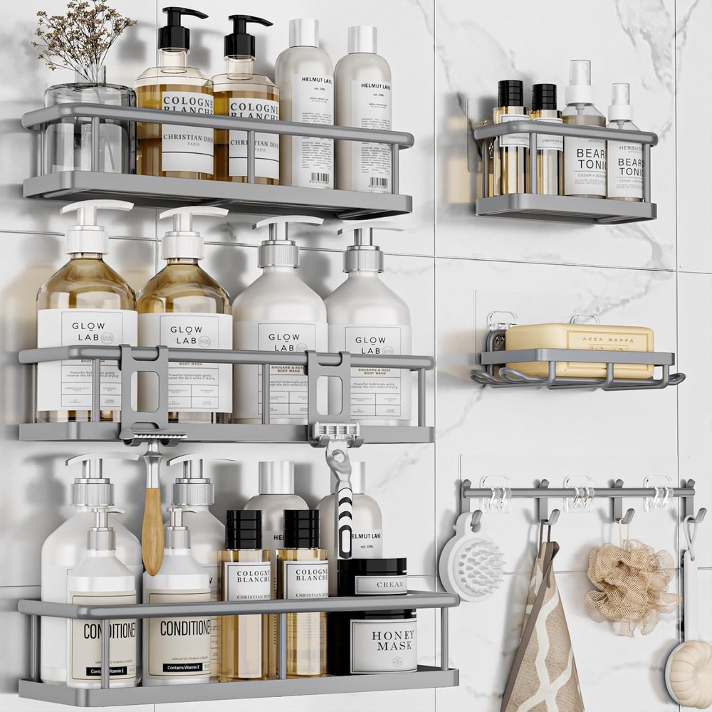 Shower Caddy Organizer, No Drilling Needed