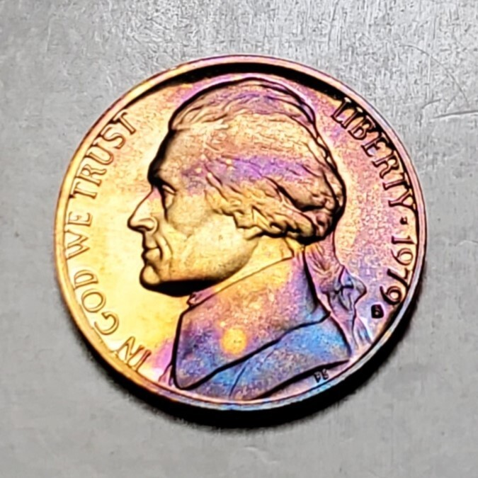 TONED 1979 S PROOF SET 6 COIN UNC SET #BX77
