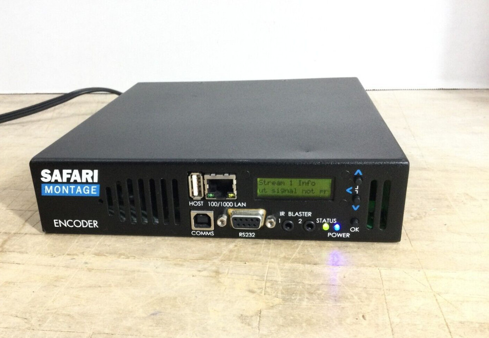 Safari Montage Encoder SAF10845HB /Power Cord - Working