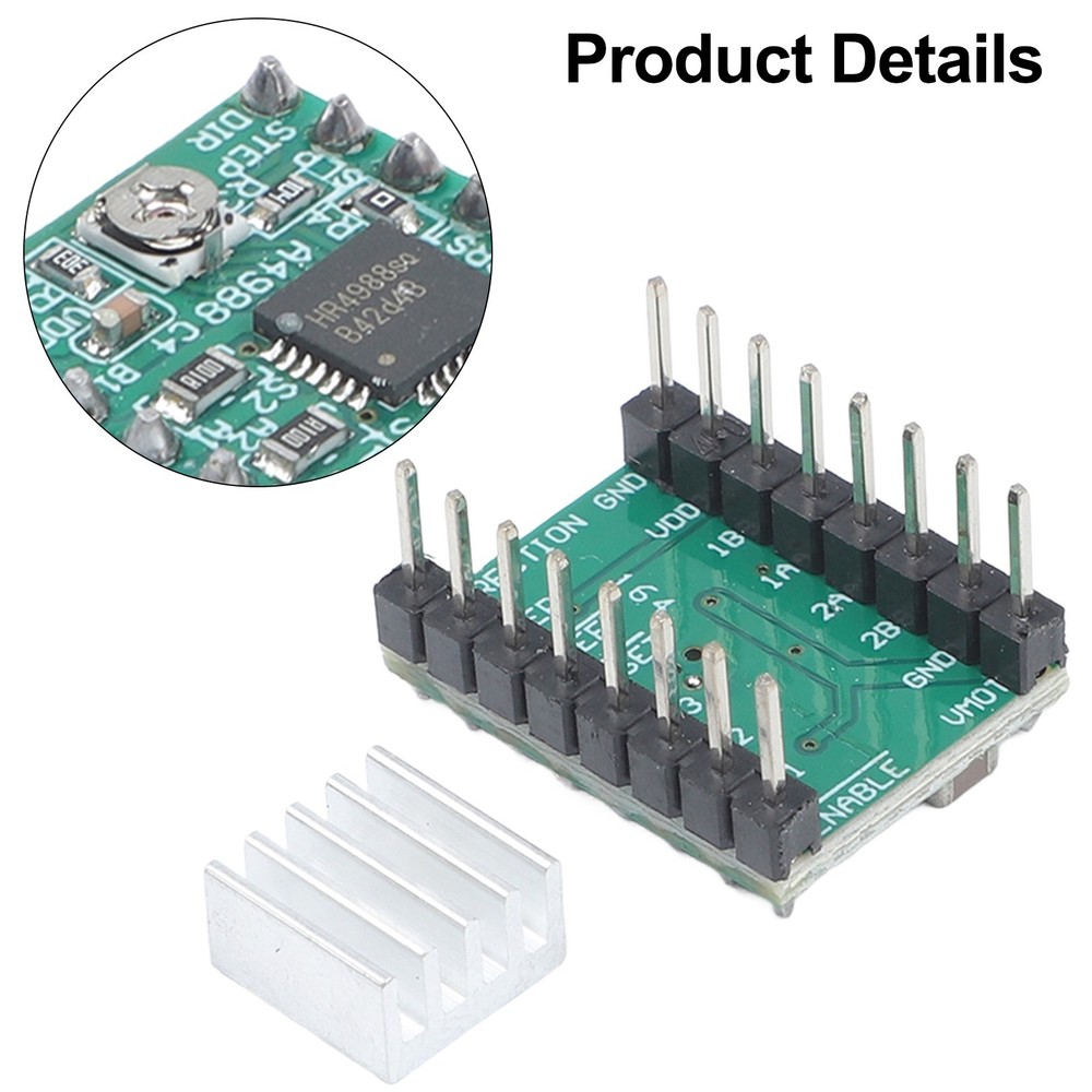 Automatic Current Detection A4988 Motor Driver for Stable Stepper Motor Control