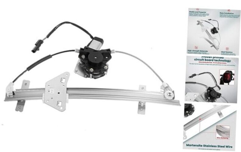 Rear Driver Side Power Window Regulator with Motor Compatible for 2000-2004