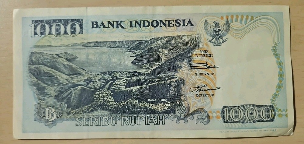 1992 Indonesia 1000 Rupiah Note