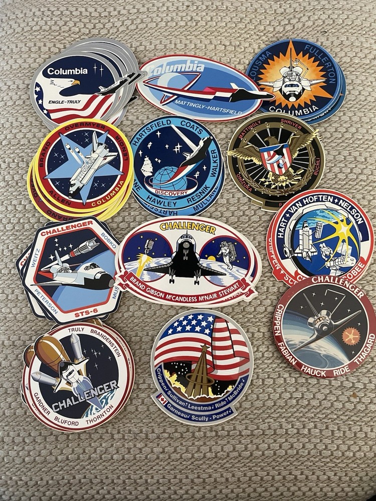 Space Shuttle Patch Decals Selling Individually , See Description To Missions