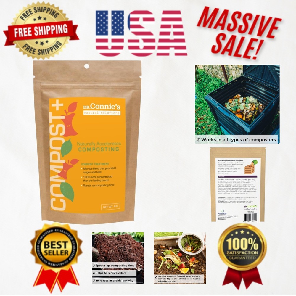 Dr. Connie’s 100x Compost Accelerator - Fast-Acting Microbes for Odour Control