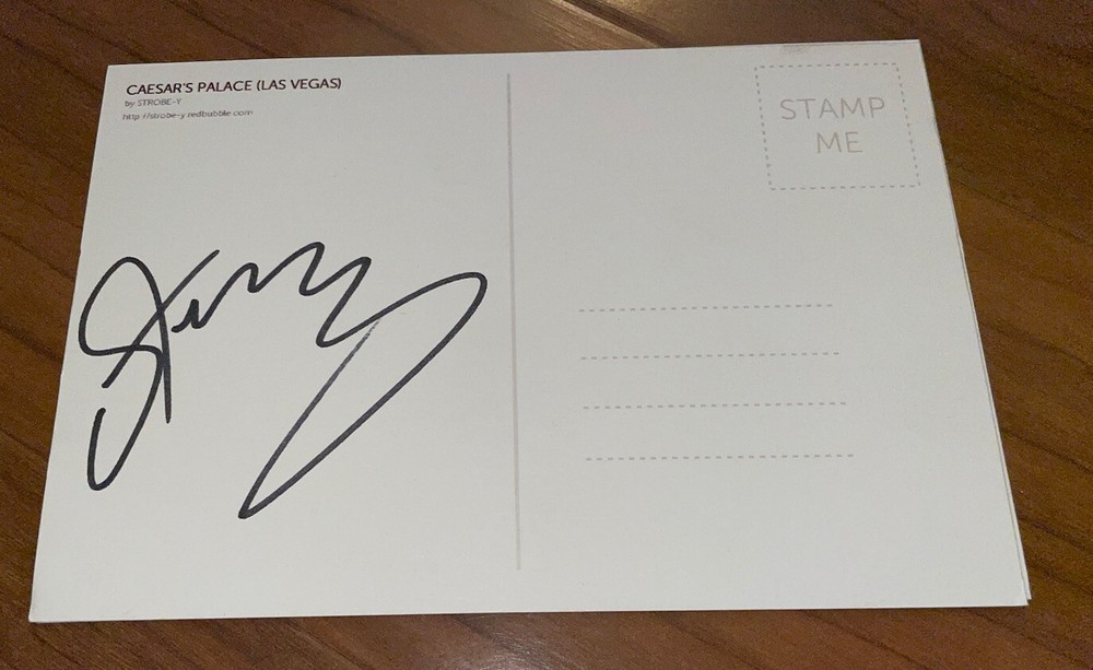 Sting Signed Notecard CD Duets The Police