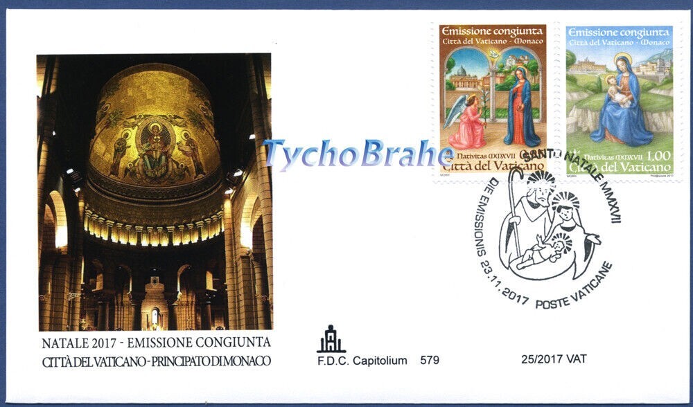 VATICAN - 2017 Christmas FDC - VF