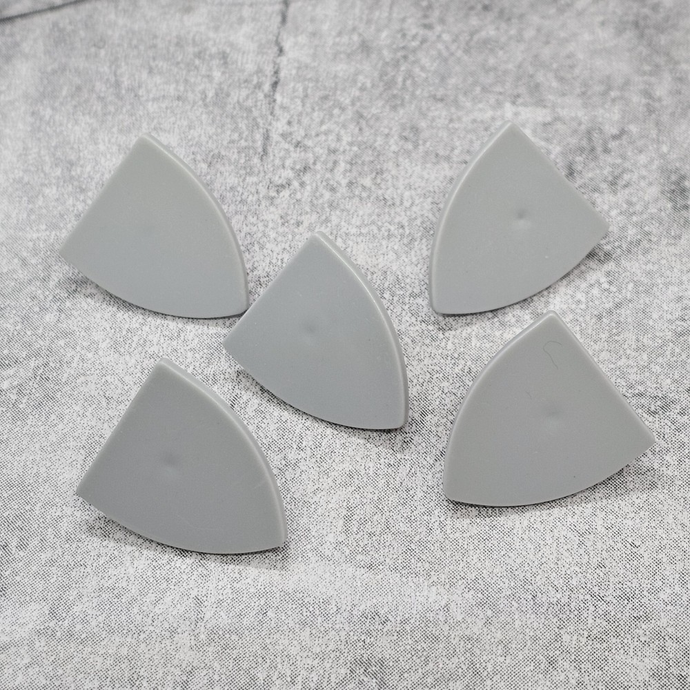 5pack Custom classic Plain Gray Shield  Block Accessory for Minifigure A7CSGY1