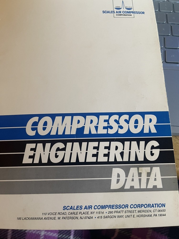 Scales Air Compressor Corporation Compressor Engineering Data Manual