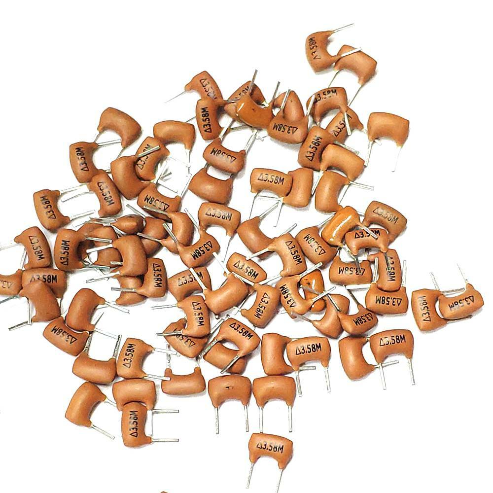 3.58MHz Ceramic Resonators Crystals Oscillator 2Pin