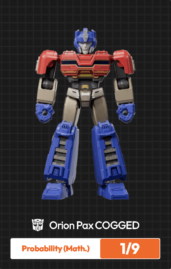 Blokees Transformers Galaxy Version 07 ONE Mini Model Orion Cogged 1/9