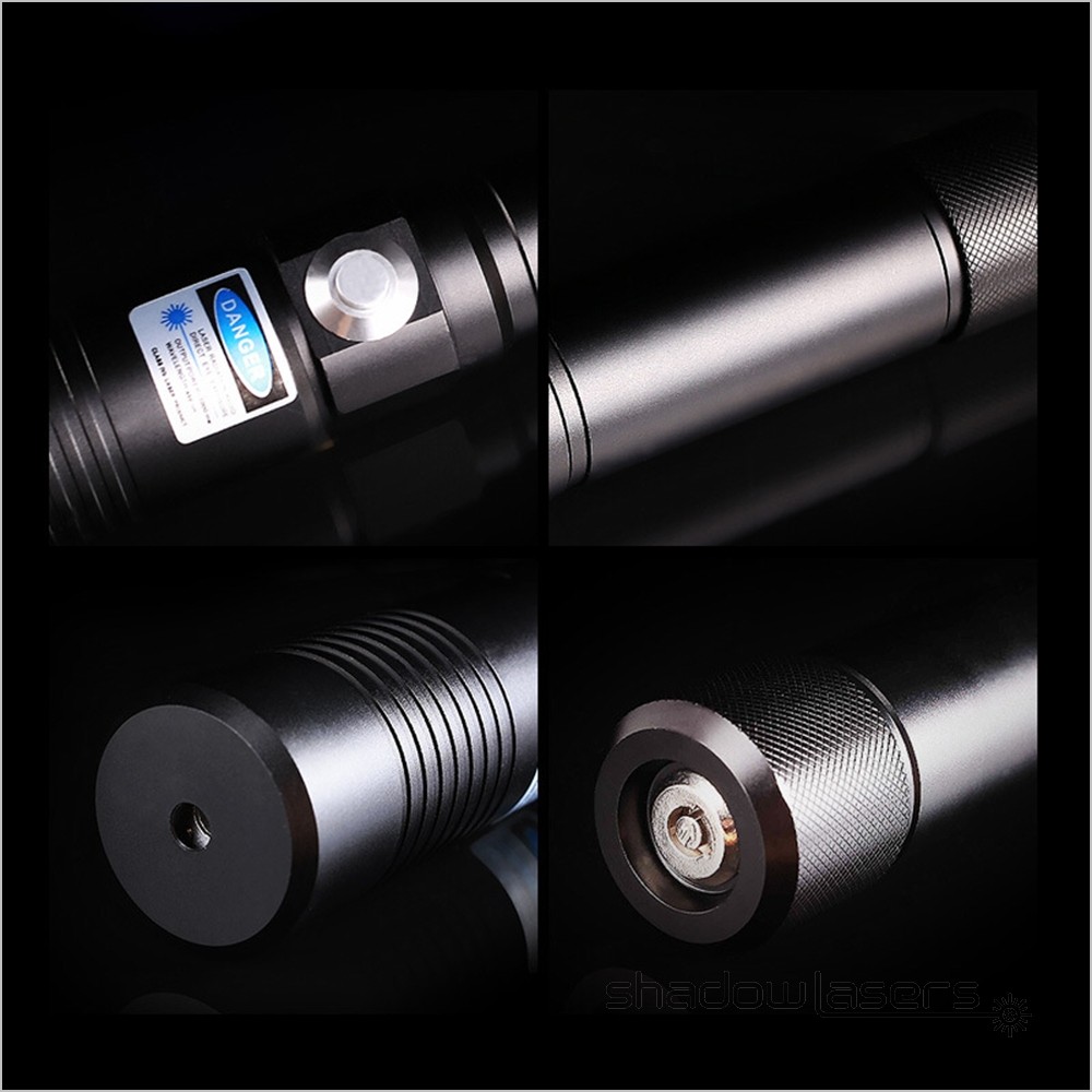 Adjustable Focus Laser Pointer 520nm-500 Visidle Beam Light Flashlight+Case US