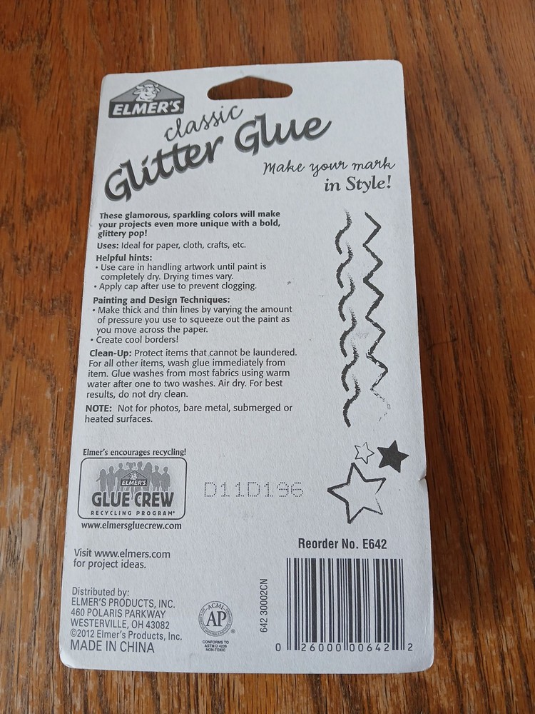 Elmers Classic Glitter Glue 5 pack