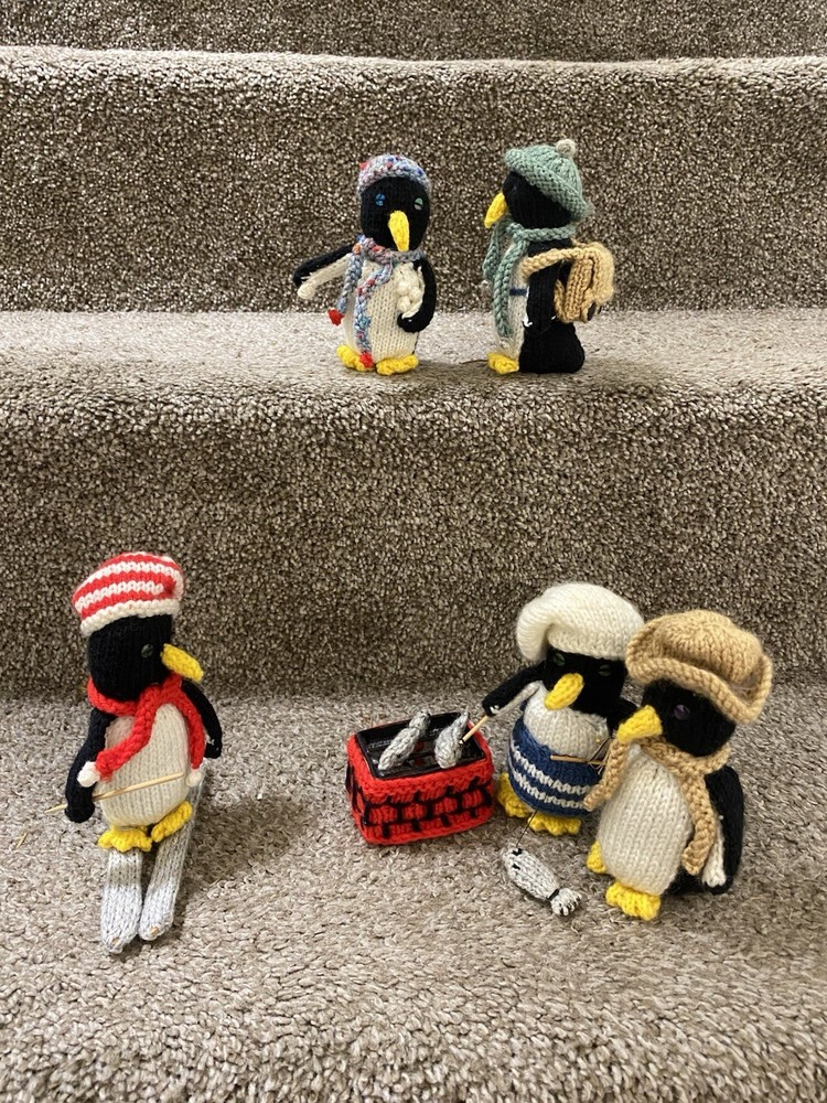Homemade Knitted Penguins