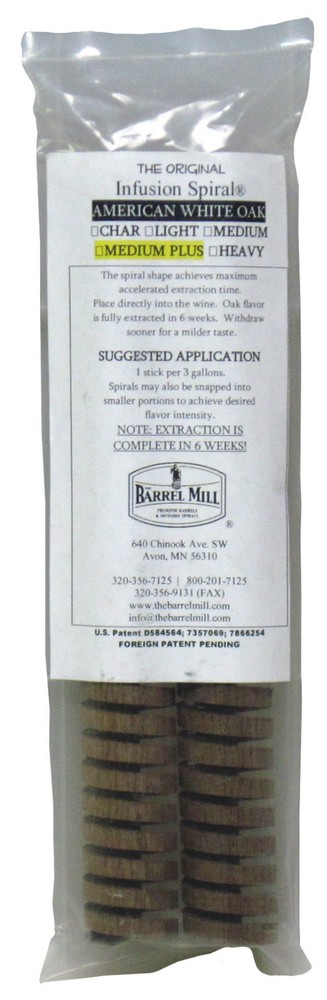 American Oak Char #3 Infusion Spiral Sticks - 2 Pack