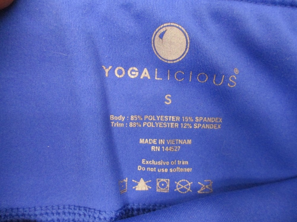 YOGA LICIOUS Size S Womens Stretch Pull On Athletic Compression Leggings 867