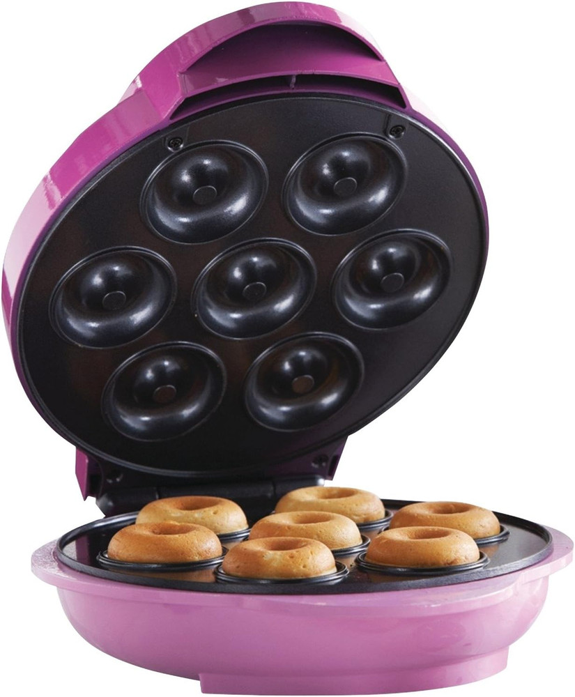 TS-250 Mini Donut Maker Machine, Non-Stick, Pink