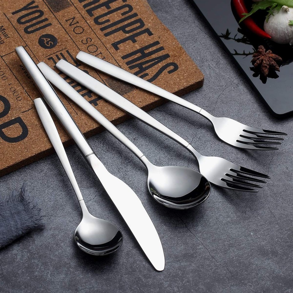 Flatware Set 20 Pieces Stainless Steel Flatware Set Silverware Set Service For 4