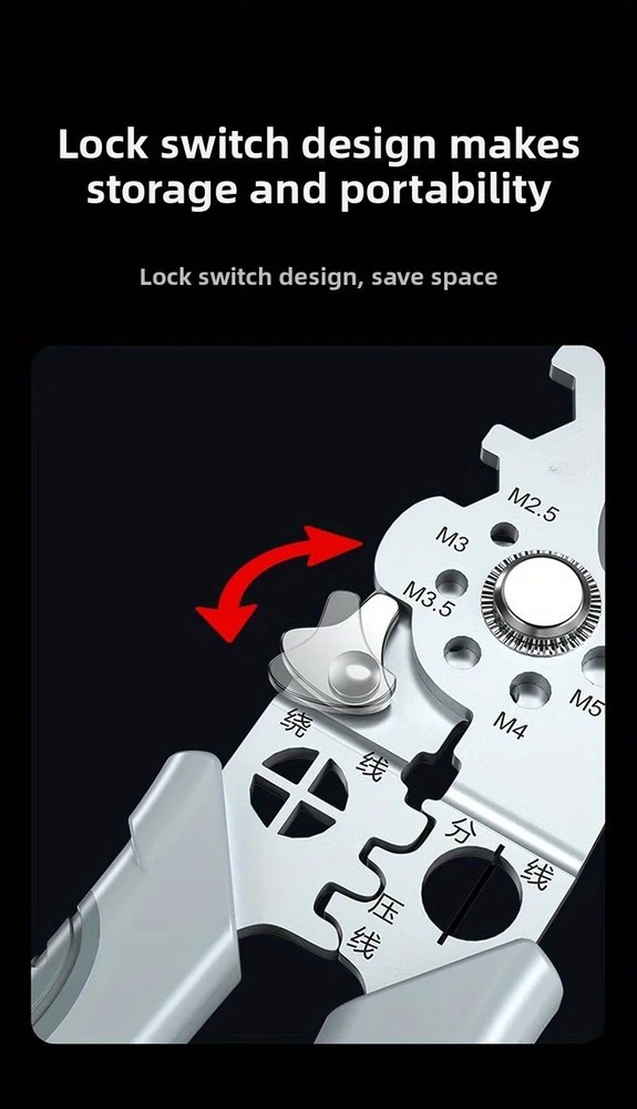 Heavy Duty Wire Stripper Cutter Crimper Pliers Multifunction Electrical Tool