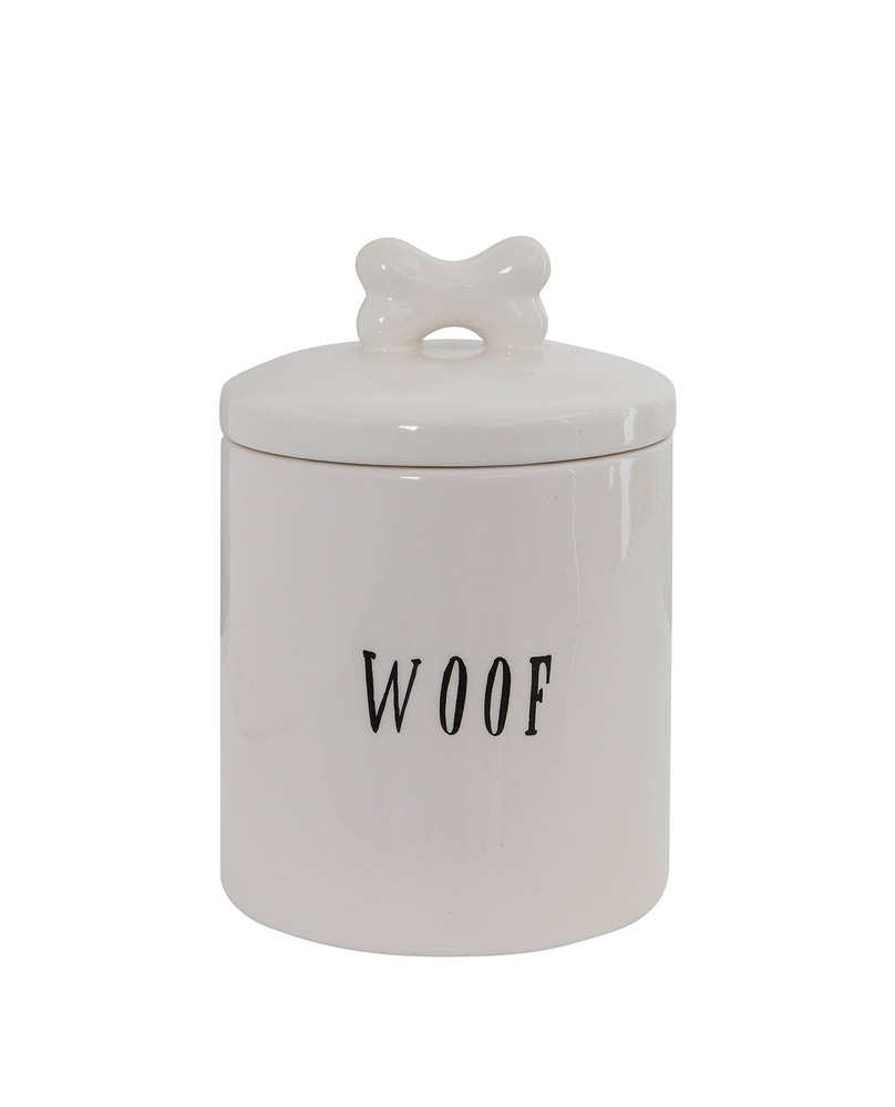 Woof Jar with Bone Handle on Lid
