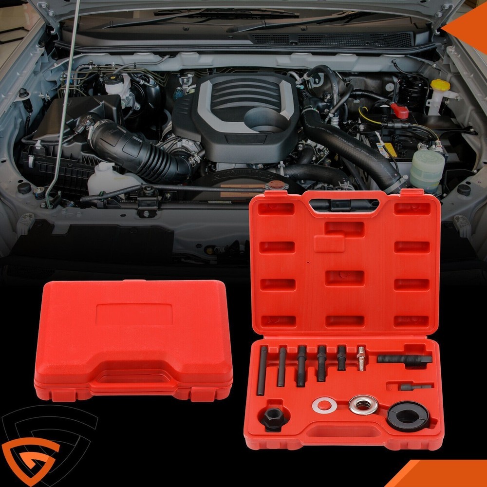 Power Steering Pump Pulley Puller Remover & Alternator Installer Tool Kit US-