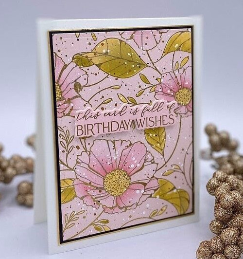 SPELLBINDERS BetterPress COSMOS BACKDROP Letterpress Plate +5pc LAYERED STENCILS