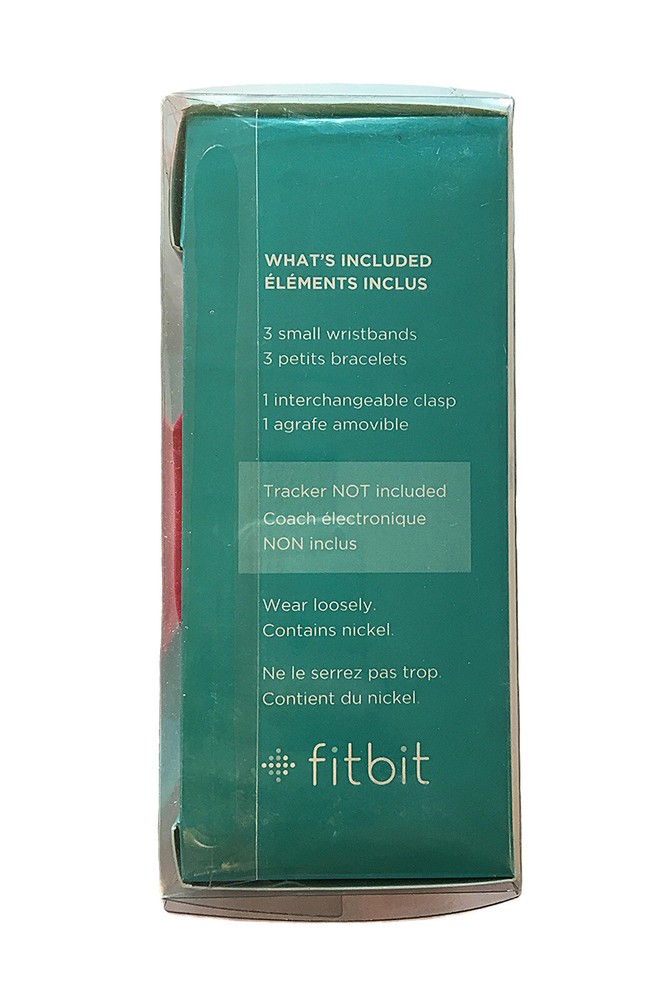 Fitbit Flex Accessory Wristbands 3 Pack Small Violet Teal Pink NIB