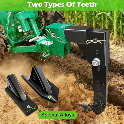 Mounted Trencher 3 Point Hitch Fit for ATV/UTV Tractor with 2pcs Replaceable
