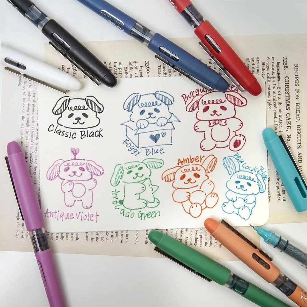 WRITECH Liquid Ink Rollerball, 0.5mm Extra Fine Point, Smooth Writing Quick D...