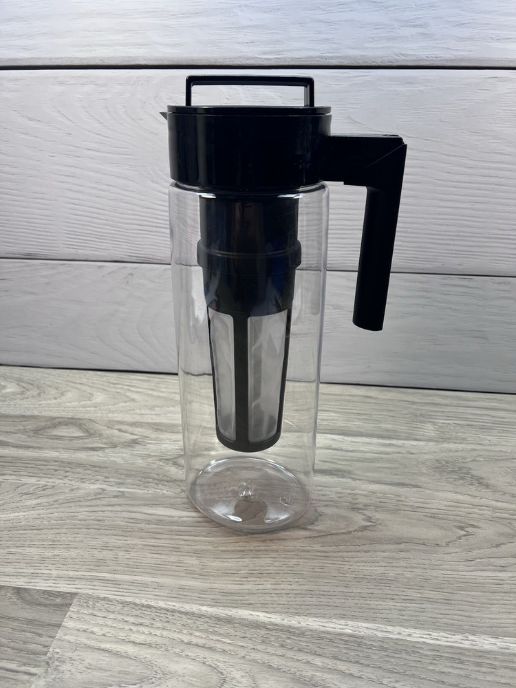 Cold Brew Coffee Ice Tea Maker 2qt Plastic Pitcher Mesh Filter Infuser