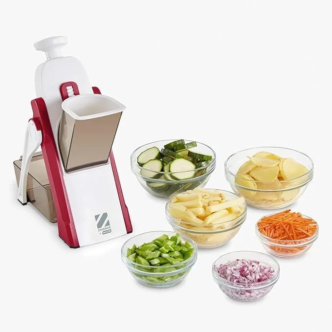 Zakarian by Dash Safe Slice Upright Mandolin- Eggplant