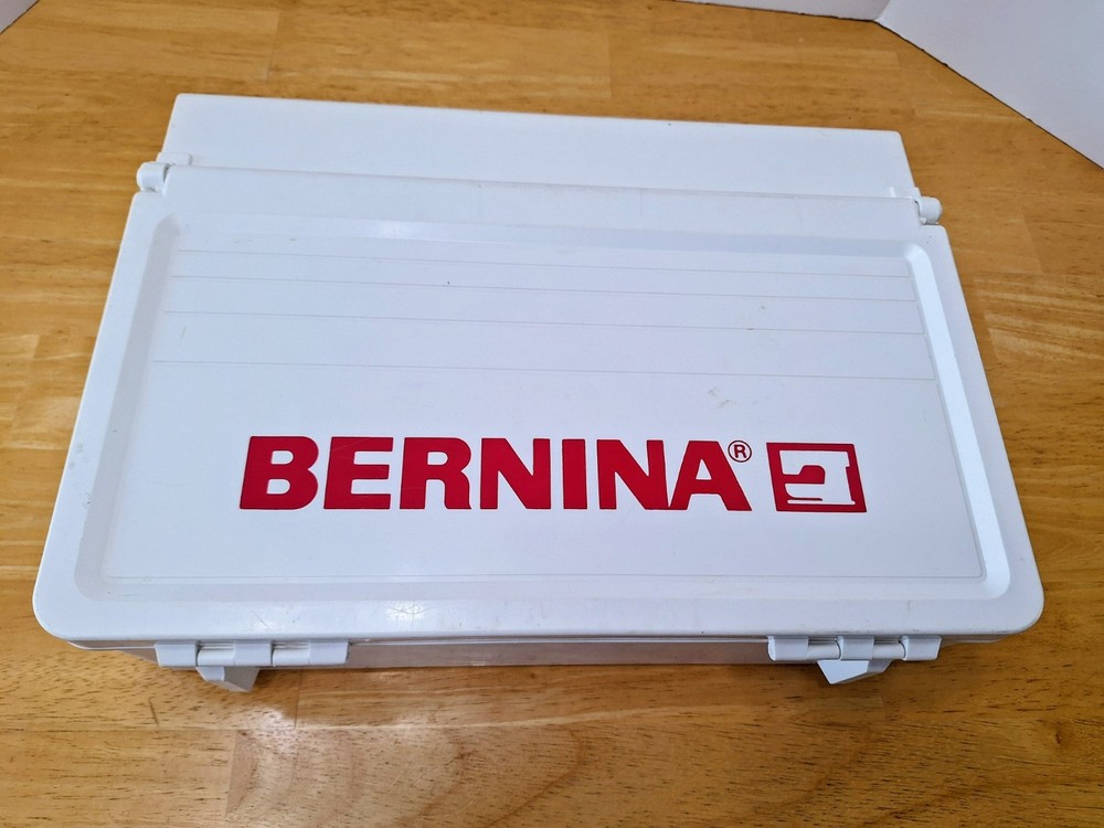 Genuine Vintage Bernina Accessory Storage Box Carrying Case White