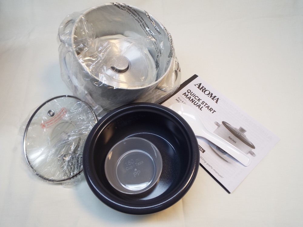 AromaRice Cooker 4 Cup cooked, 2 Cup uncooked, Ceramic Coating inner Pot