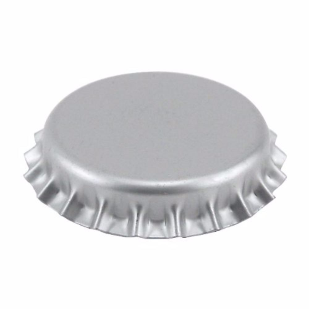 Beer Bottle Crown Caps - (Silver)
