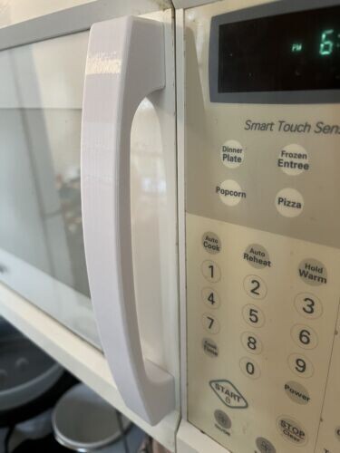 MMV5207BAW White Replacement Microwave Handle