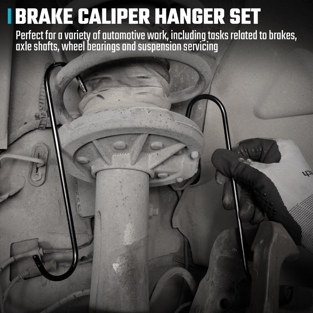 DURATECH Heavy Duty Caliper Piston Compressor Tool 2 PCS Brake Caliper Hangers