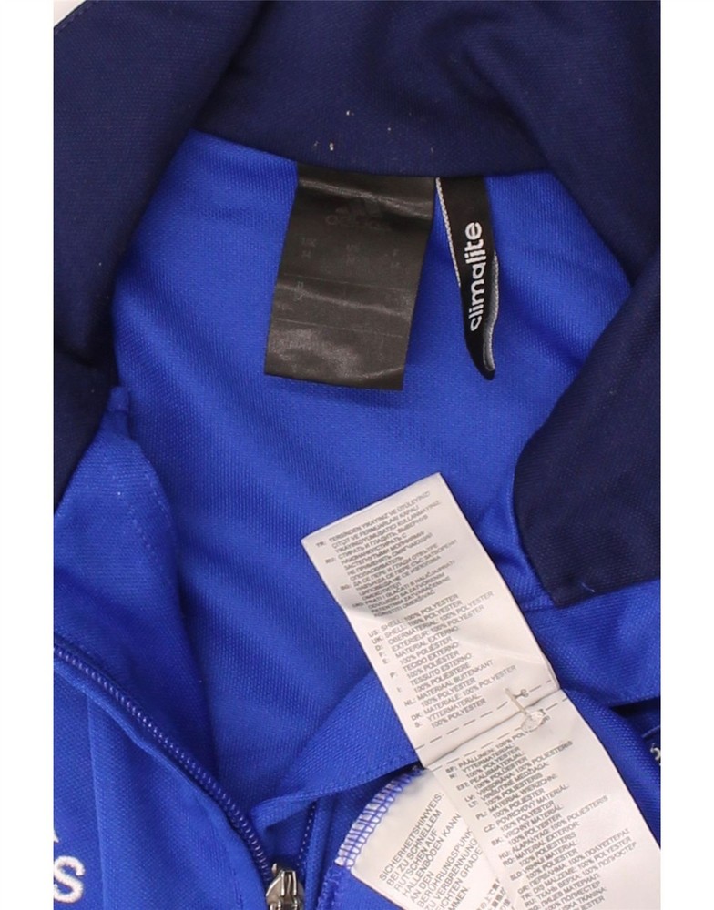 ADIDAS Mens Climalite Graphic Pullover Tracksuit Top Medium Blue PI04
