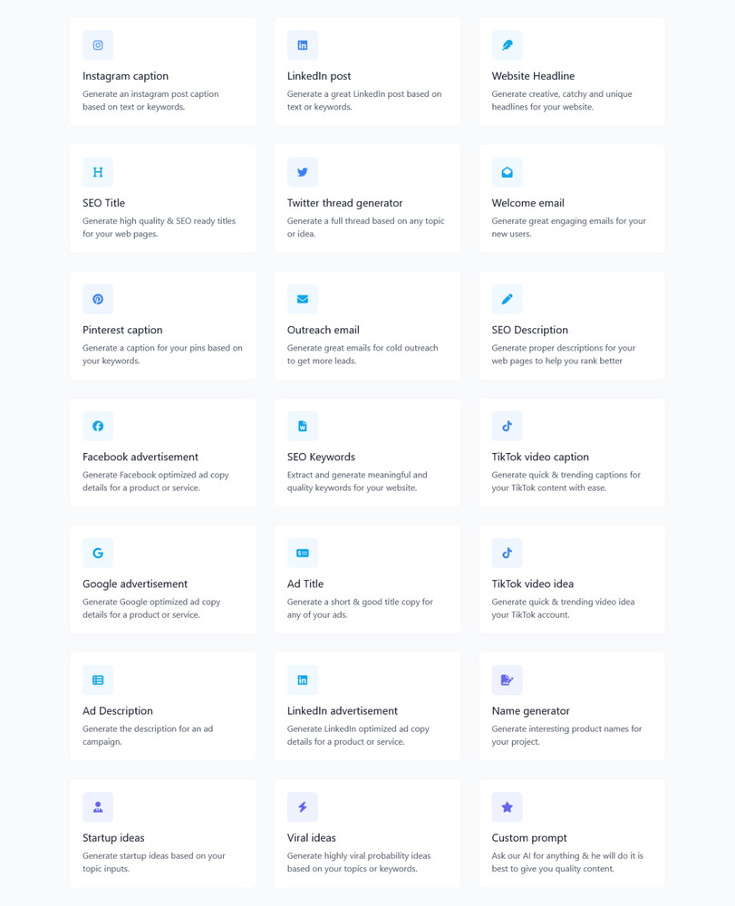69AI Assistant Platform – Content Generator, Chat Bot, Image AI, Speech to Text