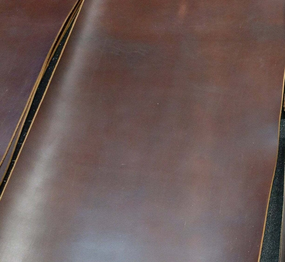 Authentic Horween Chromexcel Brown Leather Piece, 5.5 ounces thick. Select Size