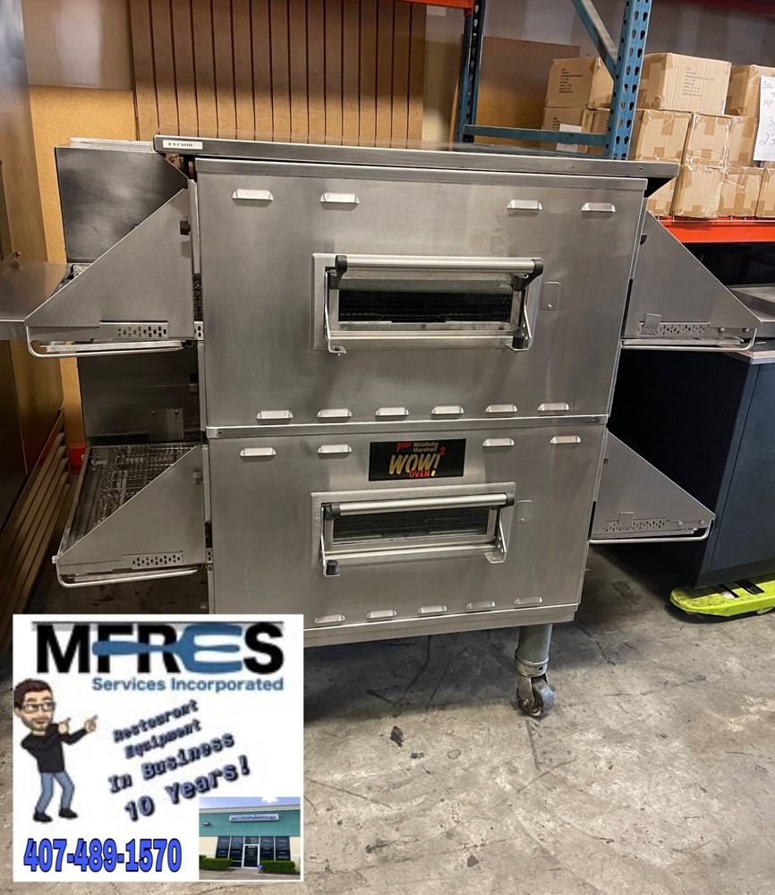 2017 Middleby Marshall PS636G Nat Gas Conveyor Pizza Oven Double Stack WOW NICE!
