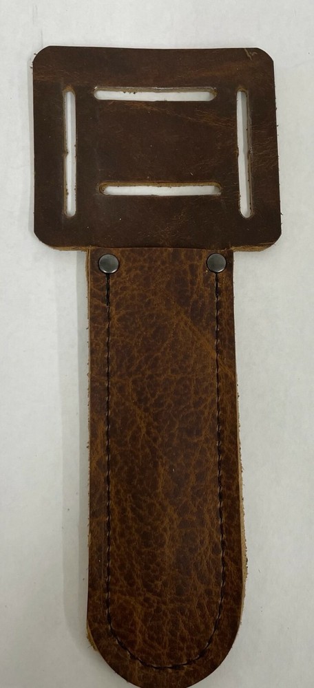 MUZZLE LOADER BALL STARTER SHEATH AMERICAN BISON LEATHER HAND MADE FREE SHIPPING