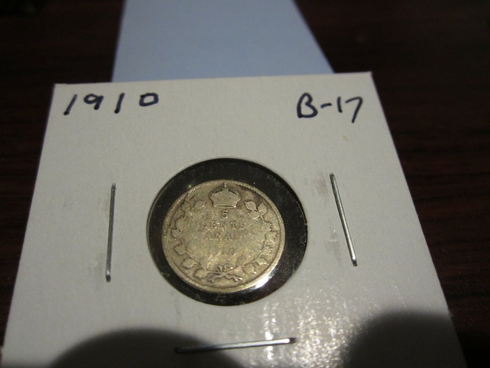 1910 - Canada silver nickel - Canadian 5 cent