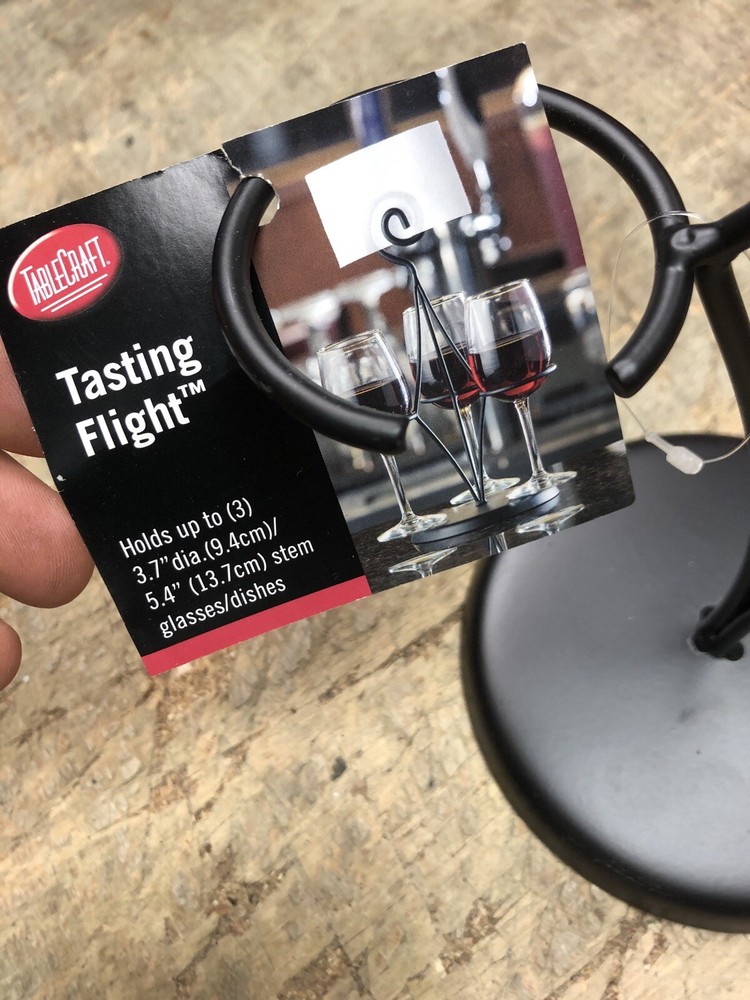 TableCraft Wf300bk Tasting Flight Rack Half Condiment Rack