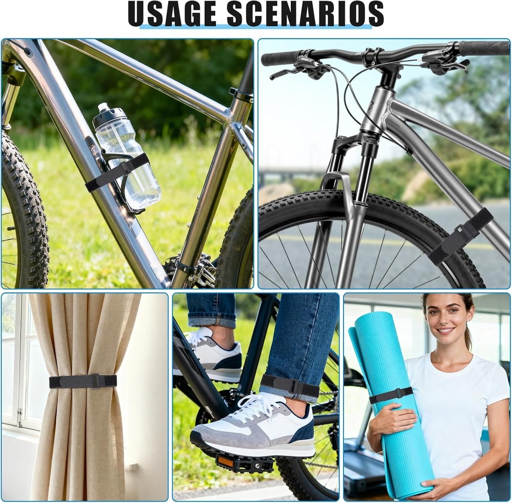 Bike Straps Rack Wheel Stabilizer 4Pc Set